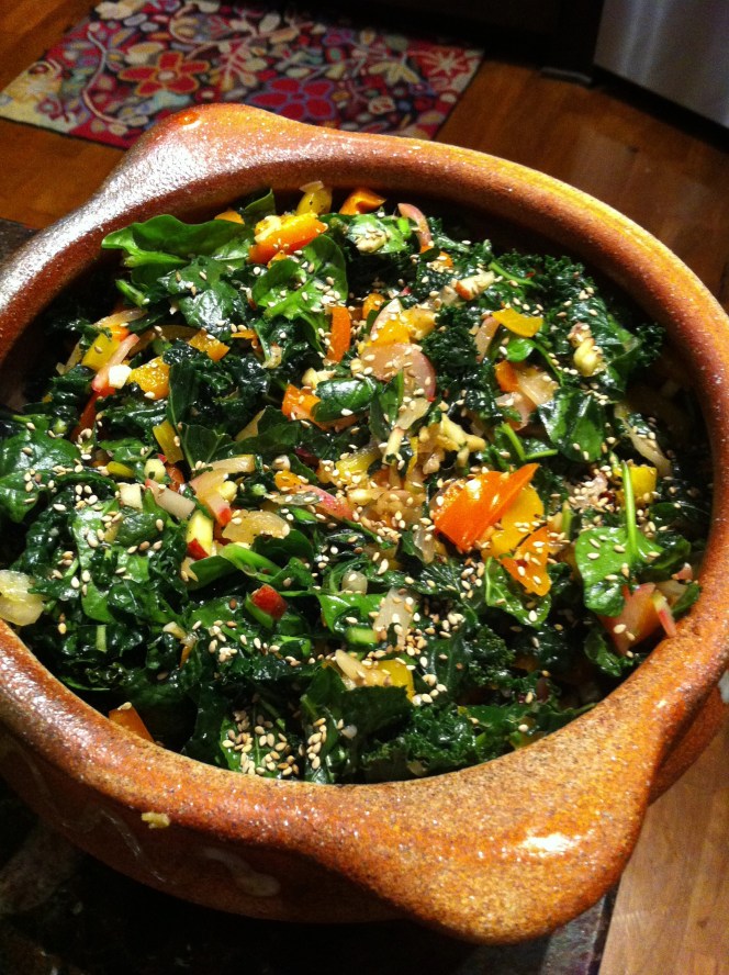 kale, ginger, and bells